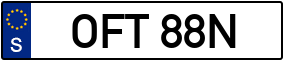 Trailer License Plate